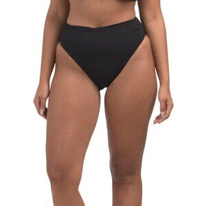 GOTTEX Black Rose Bud High Waist Swim Bottoms